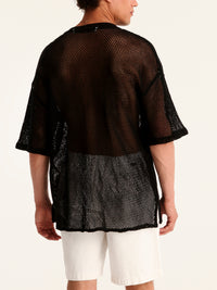 NET BLACK mao men shirt