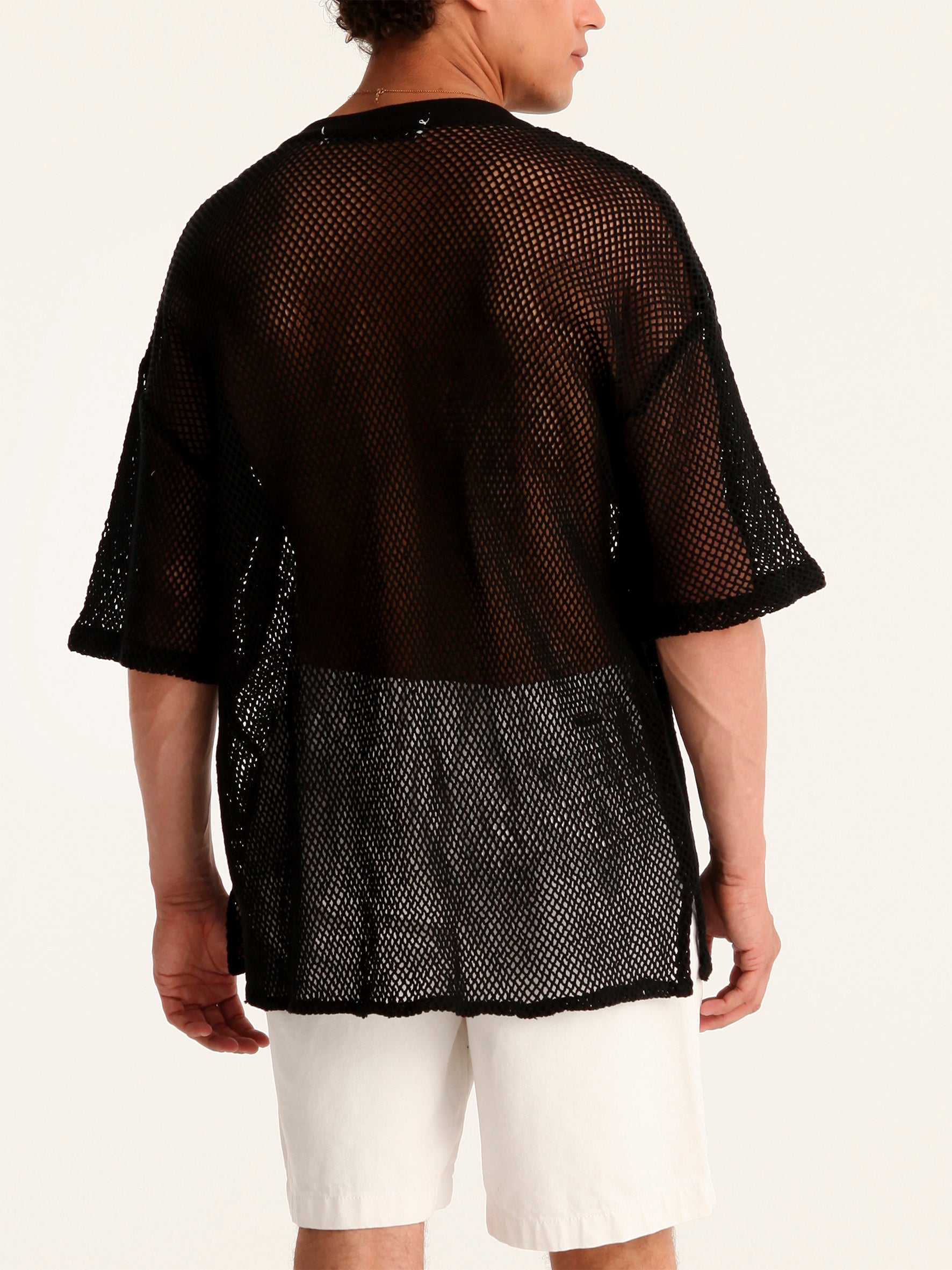 NET BLACK mao men shirt