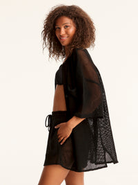 NET BLACK mao men shirt