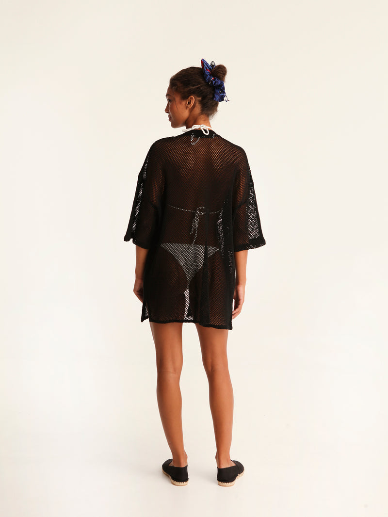 NET BLACK mao men shirt