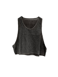 NET BLACK cropped top