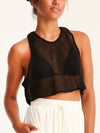 NET BLACK cropped top
