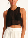 NET BLACK cropped top