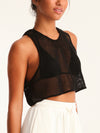 NET BLACK cropped top