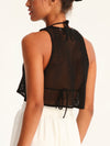 NET BLACK cropped top