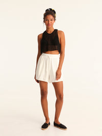 NET BLACK cropped top