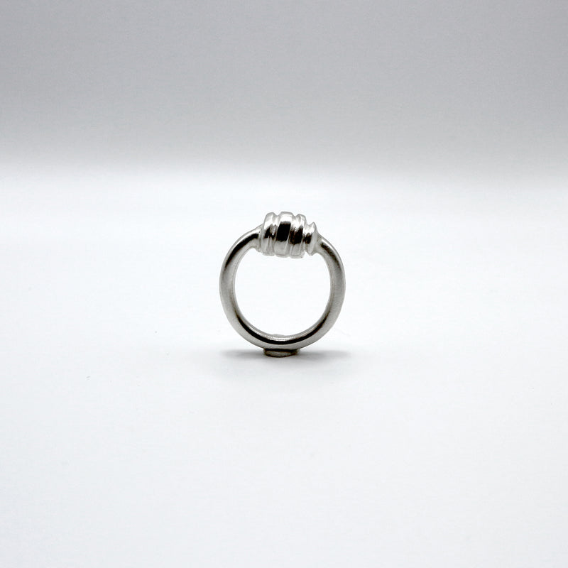 RIB KNOT ring - sterling silver