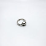 RIB KNOT ring - sterling silver