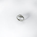 RIB KNOT ring - sterling silver