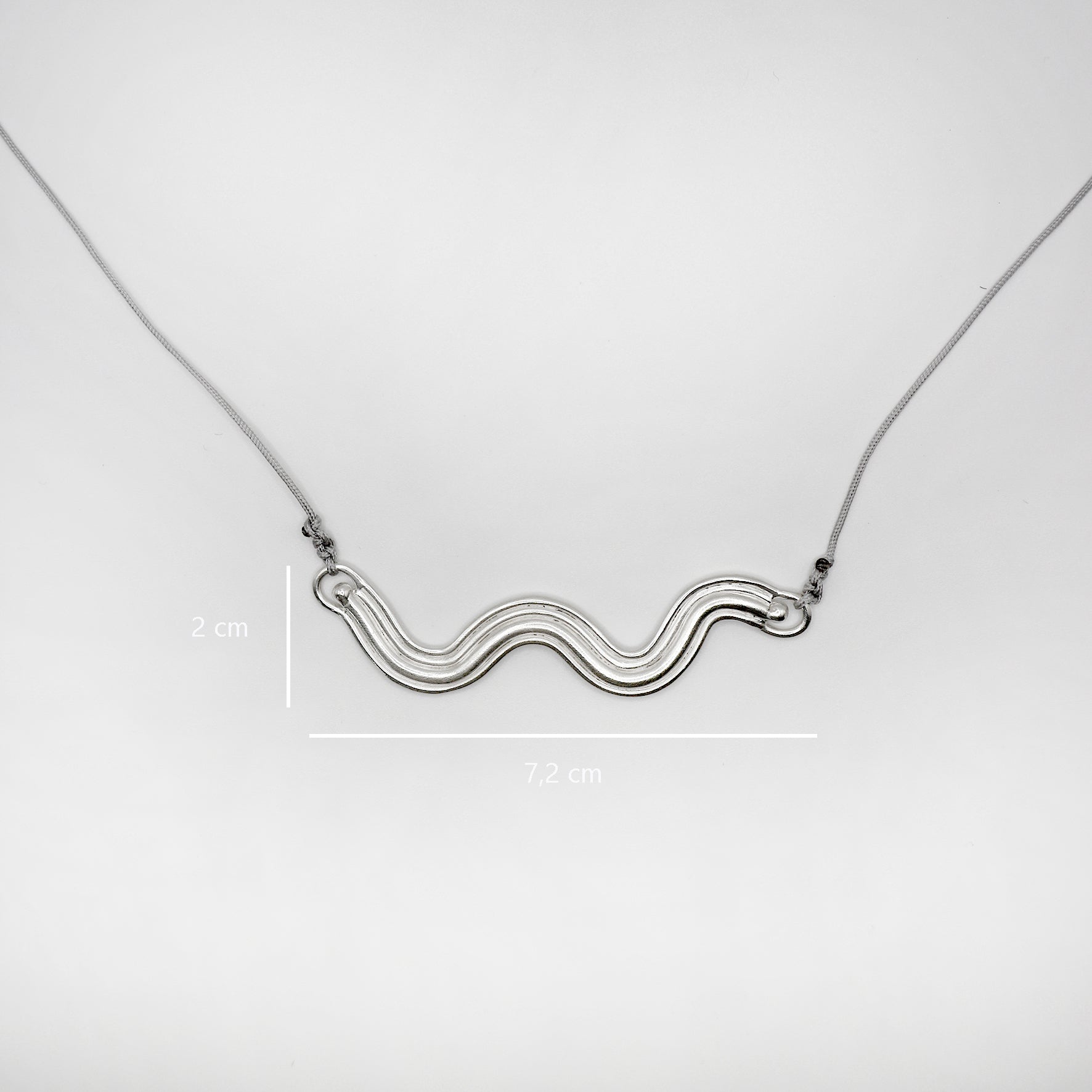 FUNKY WAVE necklace - sterling silver - * unique and one of a kind *