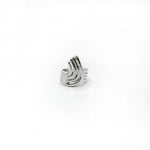 RIB CURL ring - sterling silver