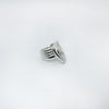RIB CURL ring - sterling silver