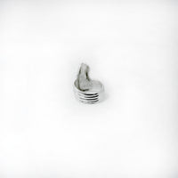 RIB CURL ring - sterling silver