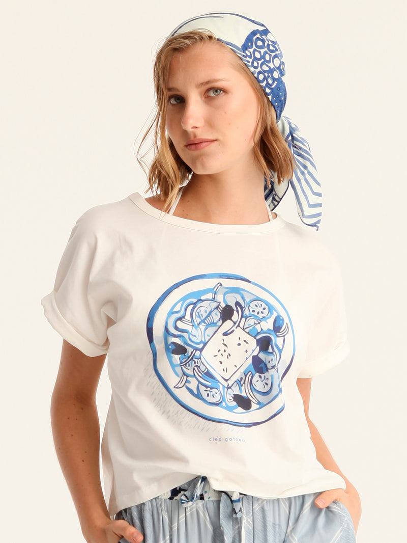 CHORIATIKI cropped t-shirt
