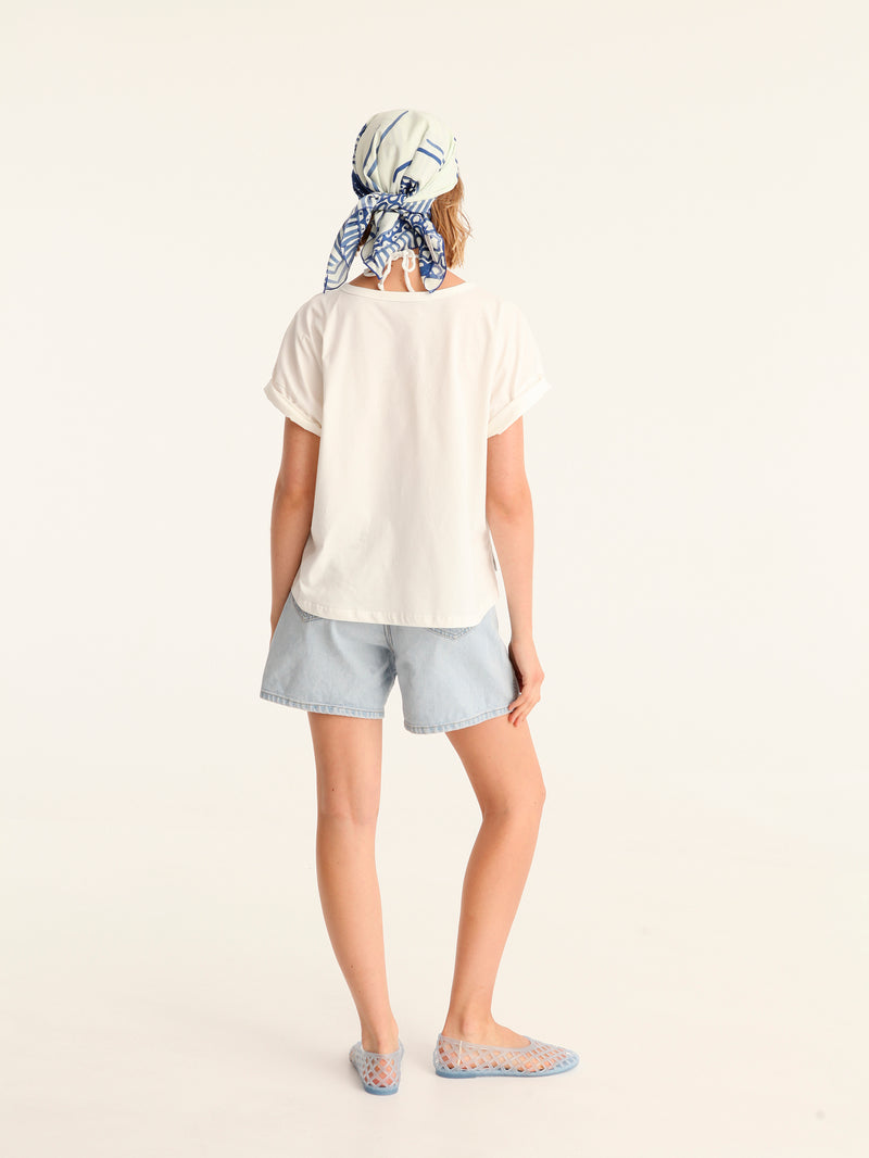CHORIATIKI cropped t-shirt
