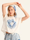CHORIATIKI cropped t-shirt