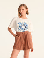 CHORIATIKI cropped t-shirt