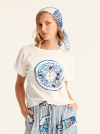 CHORIATIKI cropped t-shirt