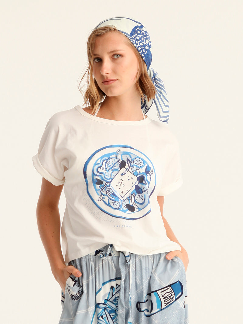 CHORIATIKI cropped t-shirt