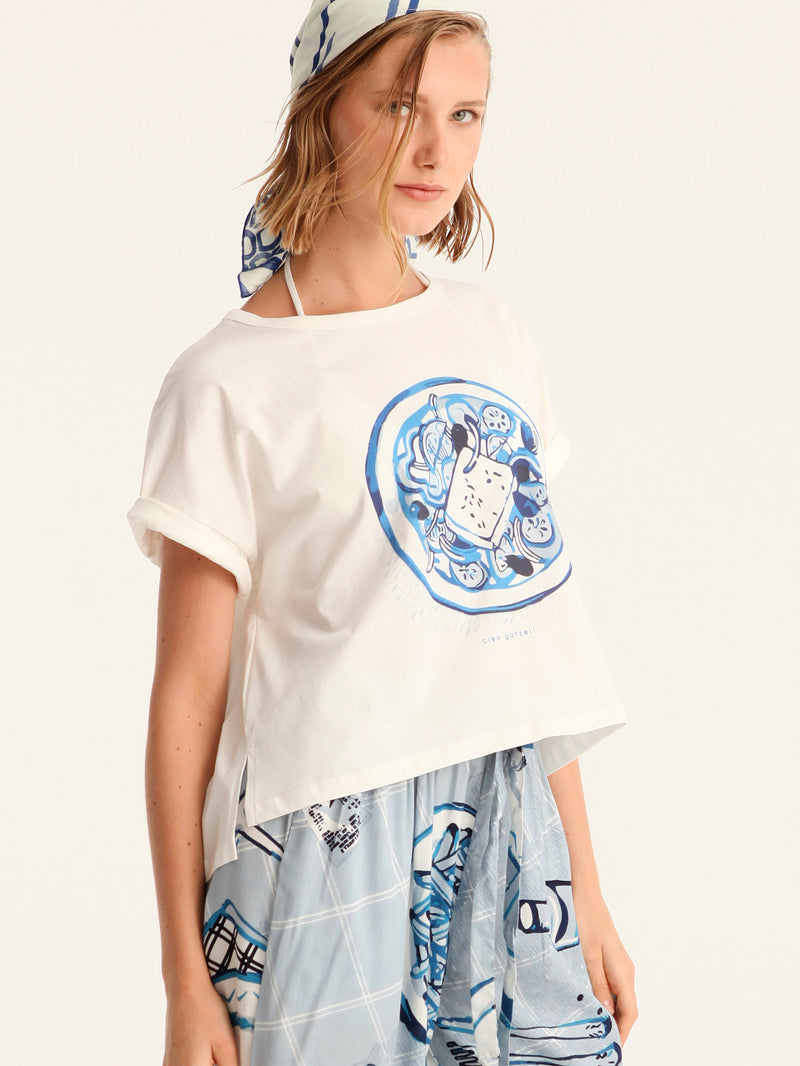 CHORIATIKI cropped t-shirt
