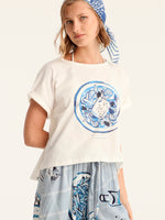 CHORIATIKI cropped t-shirt