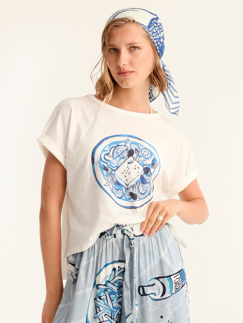 CHORIATIKI cropped t-shirt
