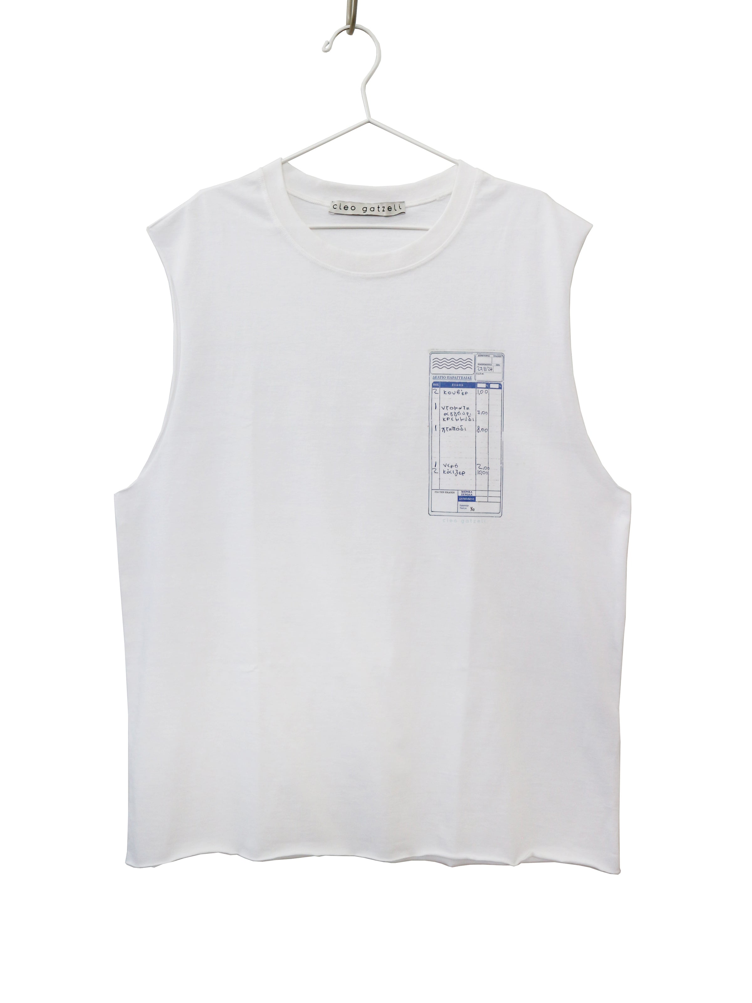 CHECK PLEASE sleeveless tank top