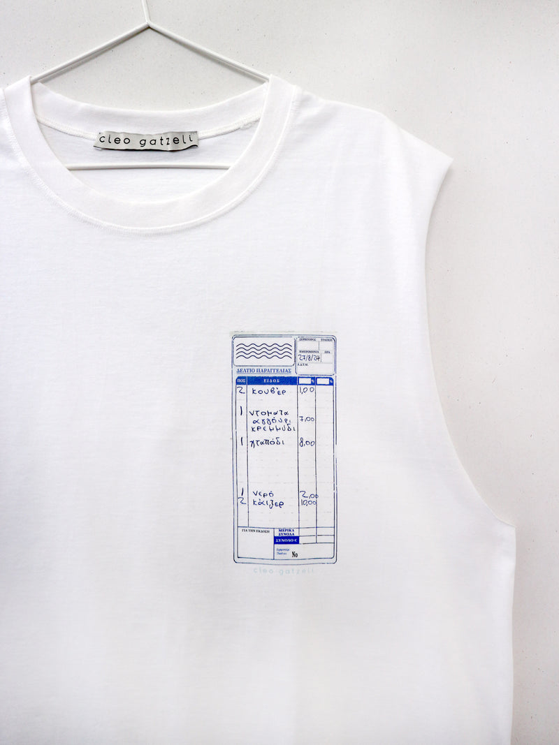 CHECK PLEASE sleeveless tank top