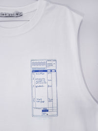 CHECK PLEASE sleeveless tank top