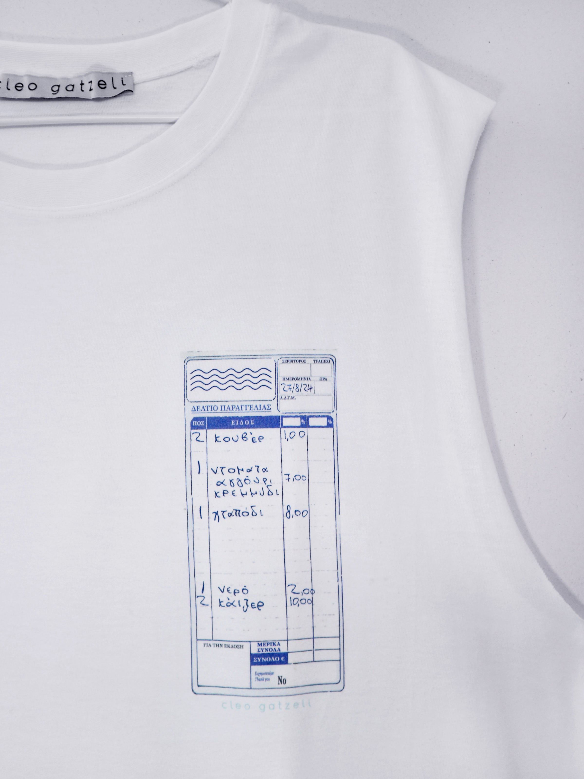 CHECK PLEASE sleeveless tank top