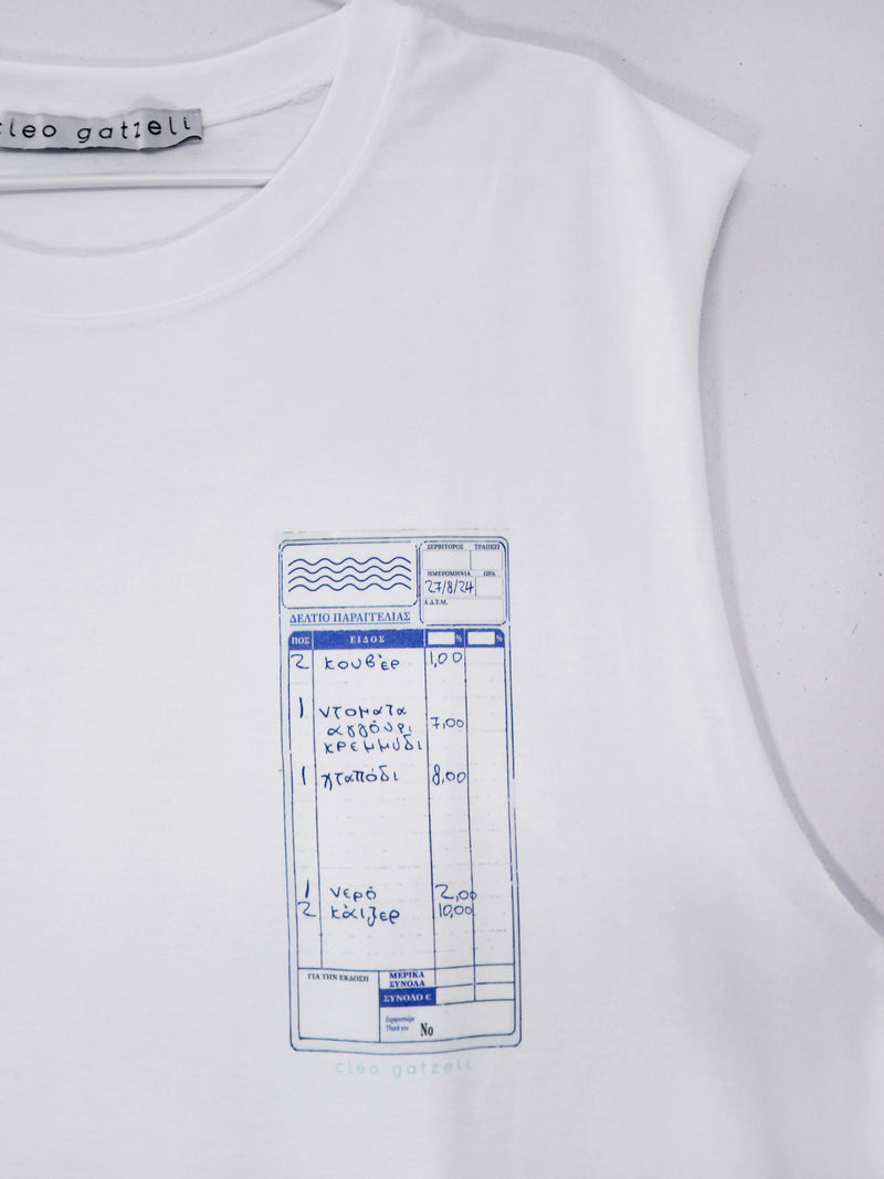 CHECK PLEASE sleeveless tank top