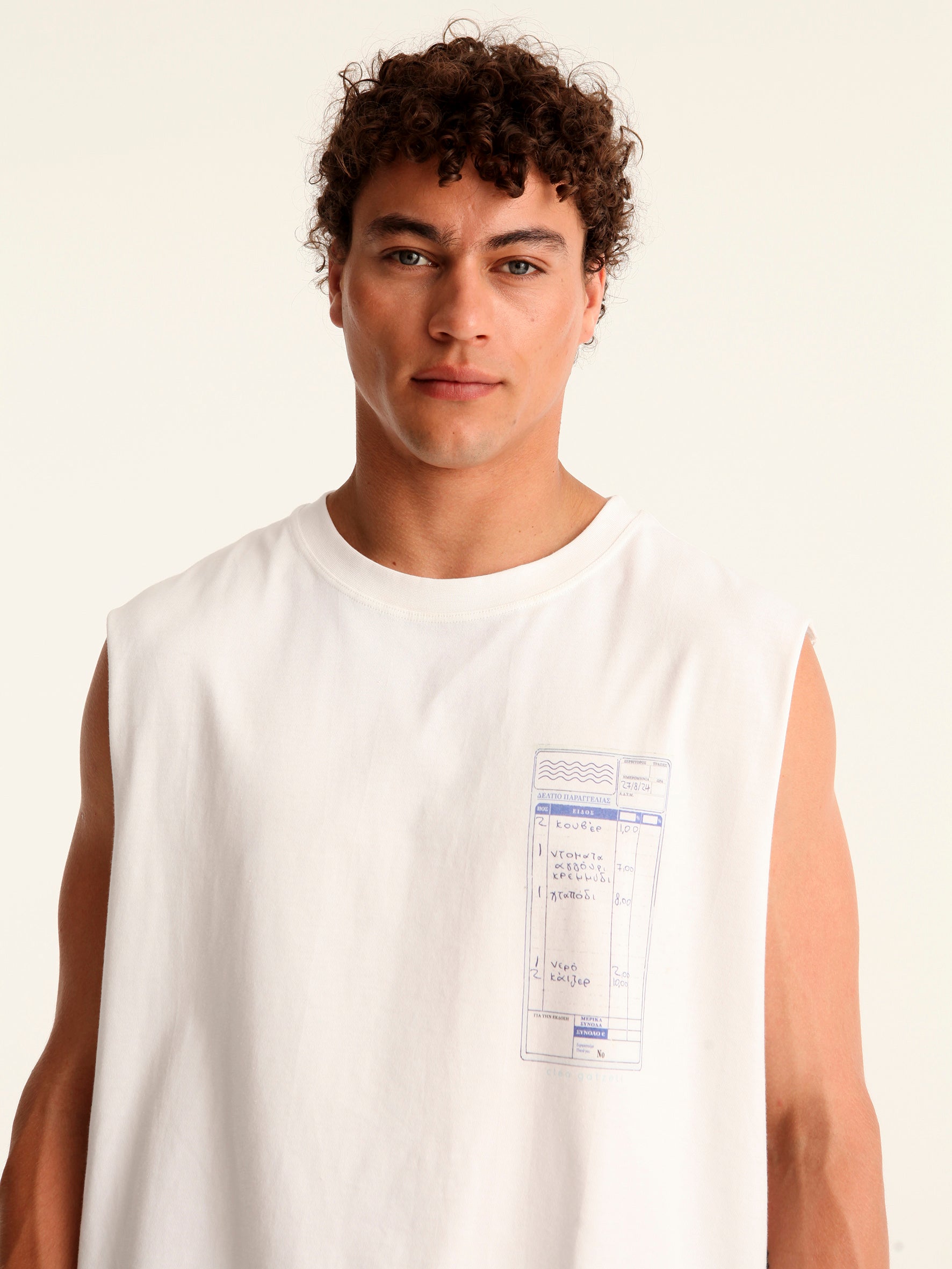 CHECK PLEASE sleeveless tank top