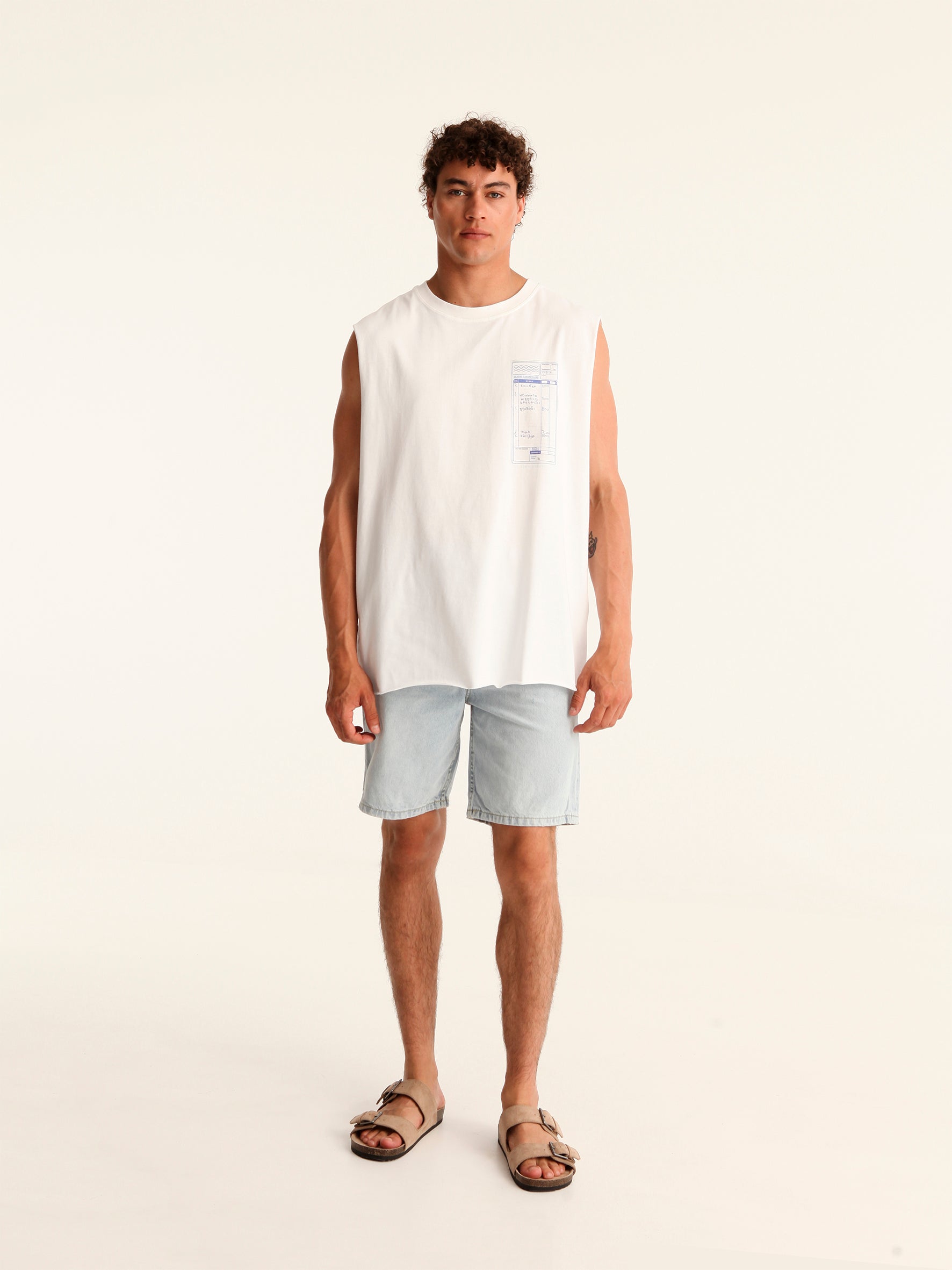 CHECK PLEASE sleeveless tank top