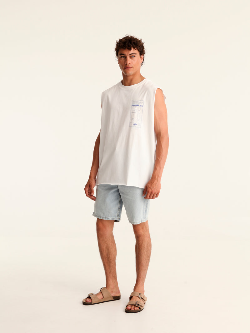 CHECK PLEASE sleeveless tank top