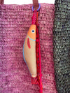 AFROPSARO - fish charm - yellow