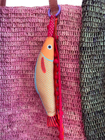 AFROPSARO - fish charm - yellow