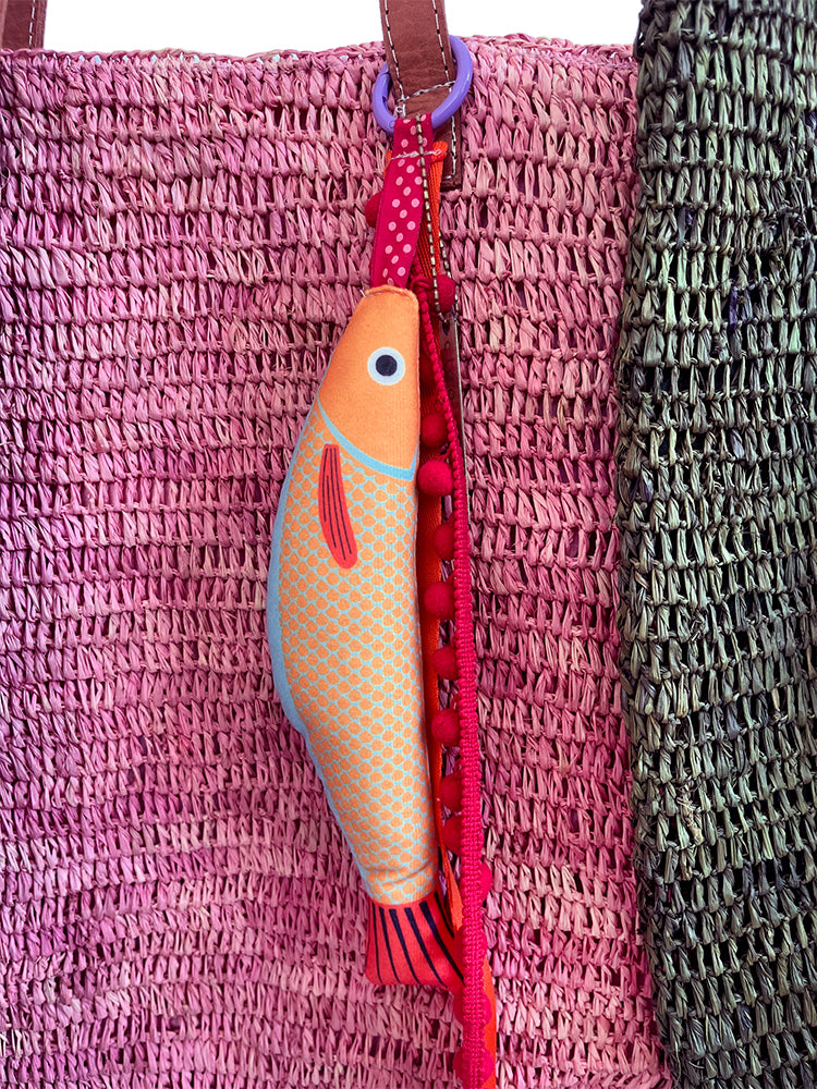 AFROPSARO - fish charm - yellow