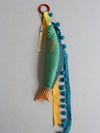 AFROPSARO - fish charm - green