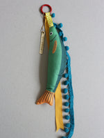 AFROPSARO - fish charm - green