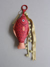 DOT FISH - fish charm - red
