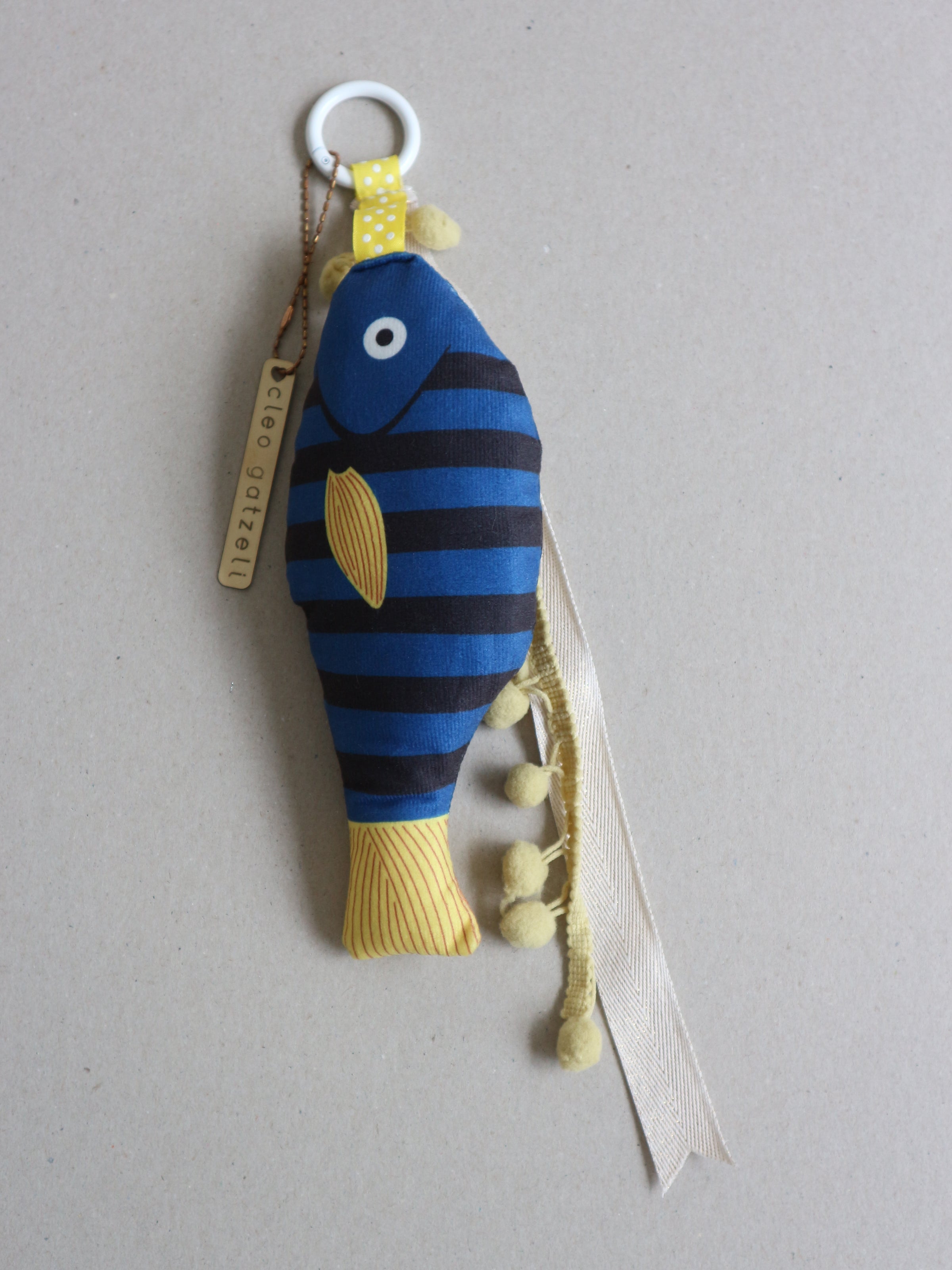 PINTANO - fish charm - blue