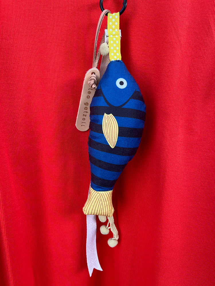 PINTANO - fish charm - blue