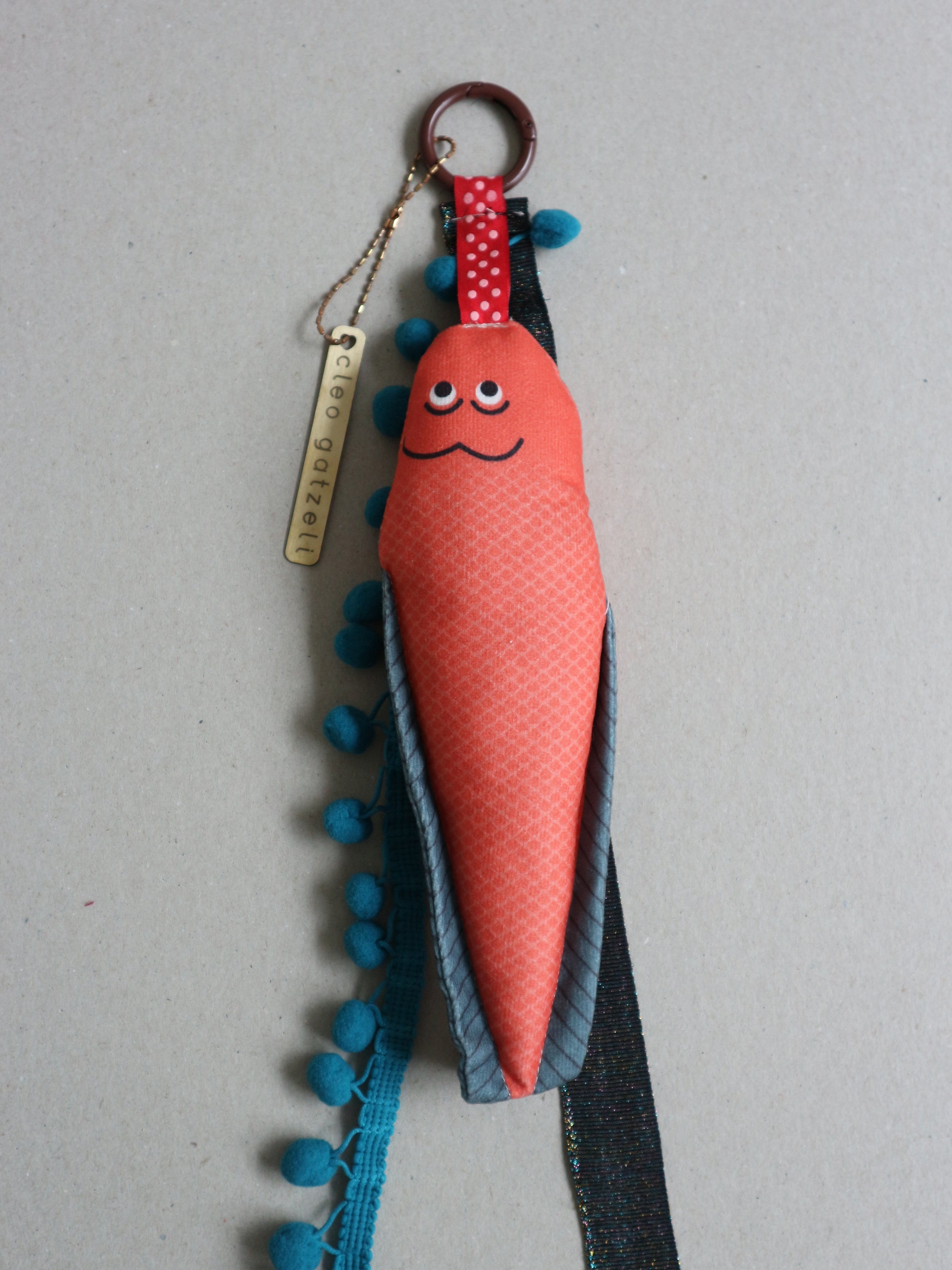 SOLEA - fish charm - orange