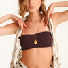 RIB DROP necklace - gold plated sterling silver
