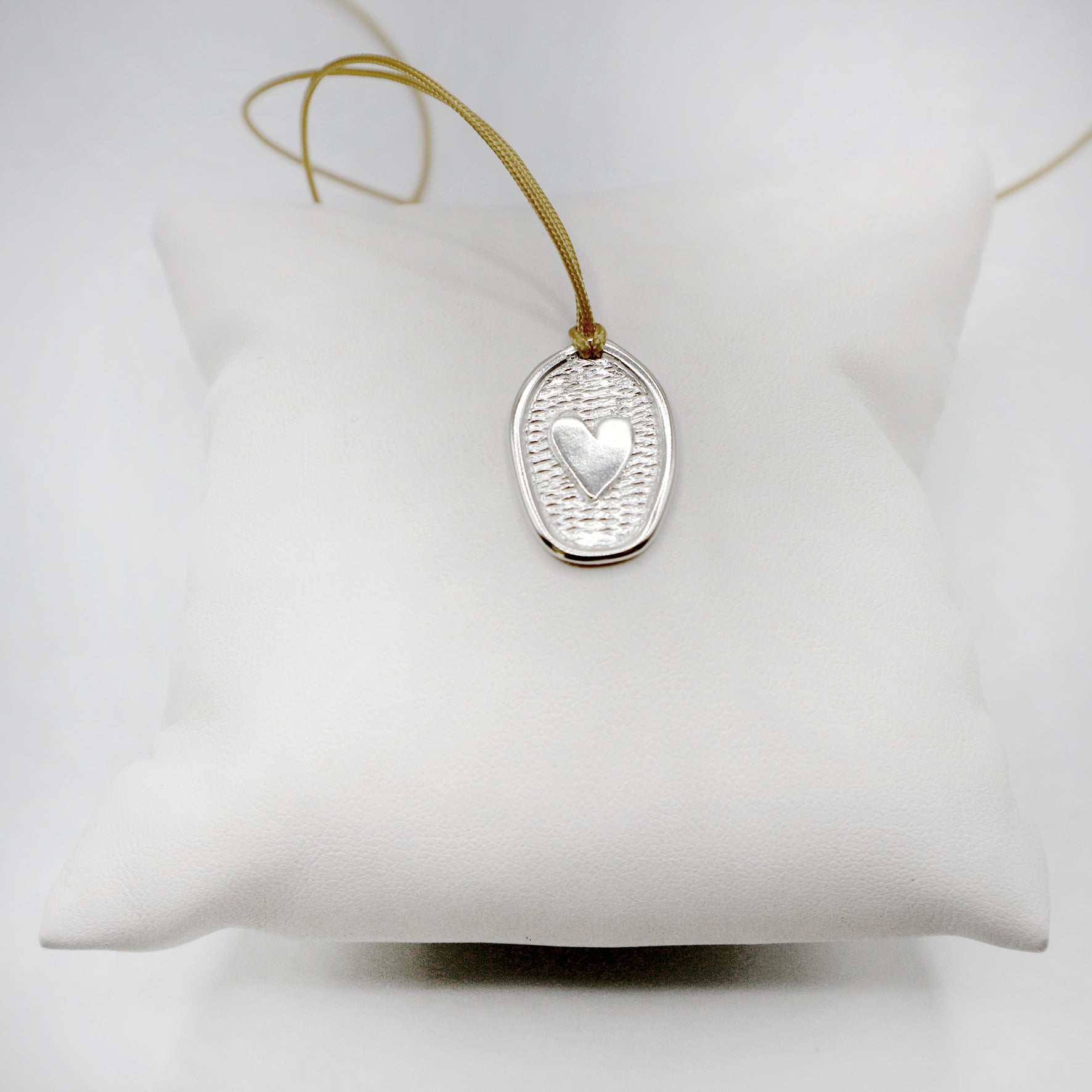 TAMA HEART necklace - sterling silver - * unique and one of a kind *