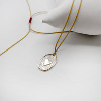 TAMA HEART necklace - sterling silver - * unique and one of a kind *