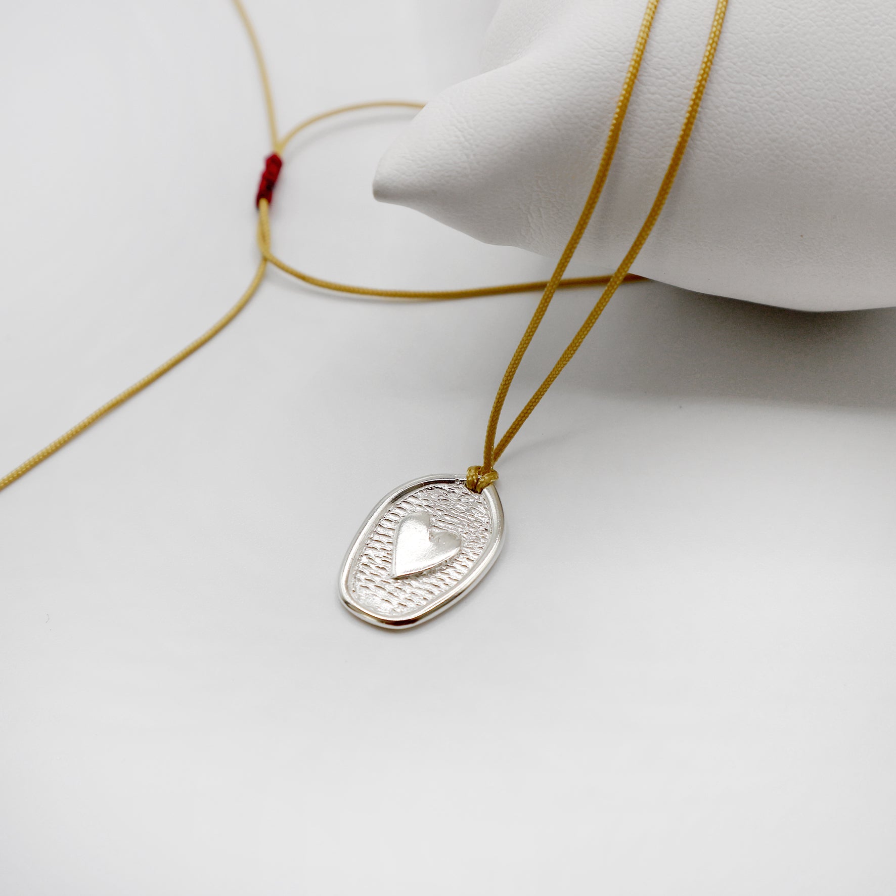 TAMA HEART necklace - sterling silver - * unique and one of a kind *