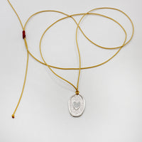 TAMA HEART necklace - sterling silver - * unique and one of a kind *