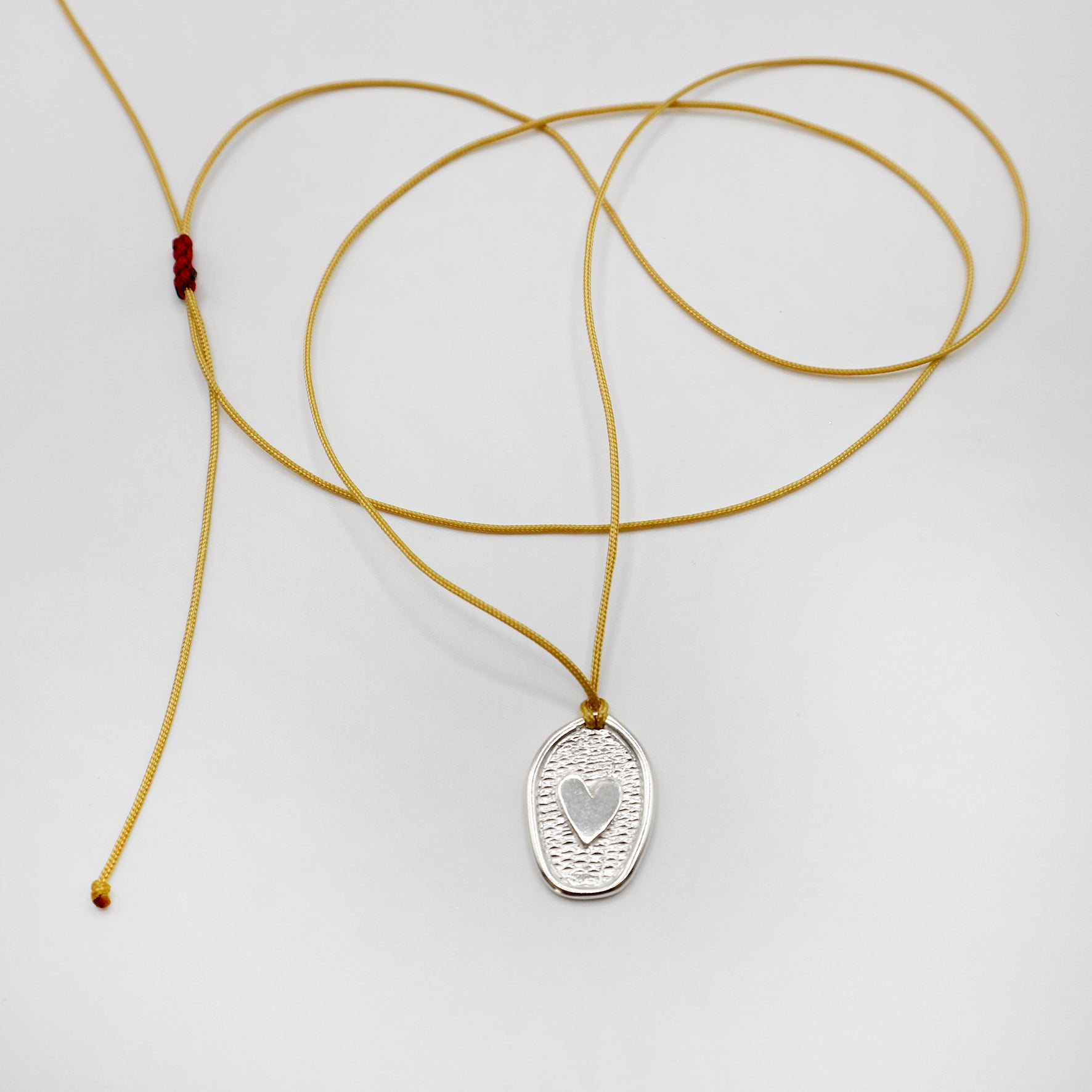 TAMA HEART necklace - sterling silver - * unique and one of a kind *