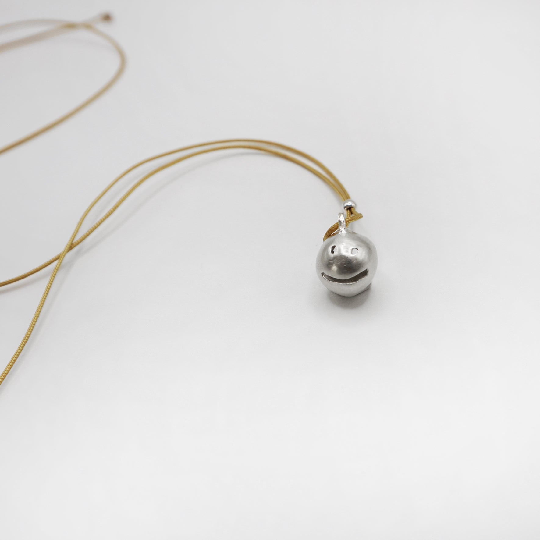 SMILE BUBBLE necklace - sterling silver - * unique and one of a kind *